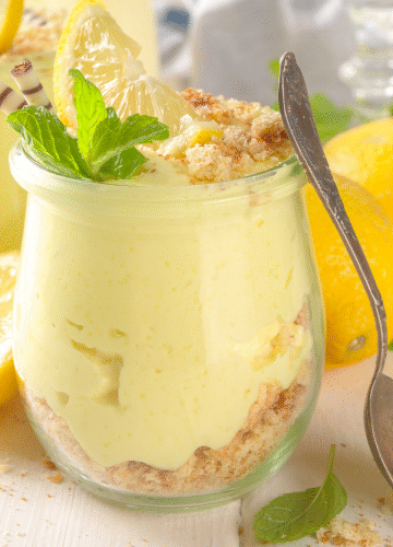 Keto Lemon Creamy Cheesecake Mousse